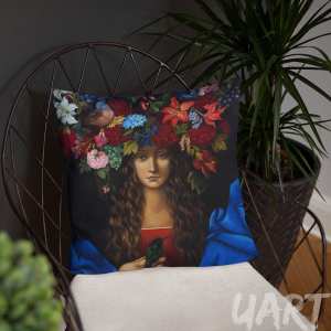 Basic Pillow with artwork by Olga Kovtun
