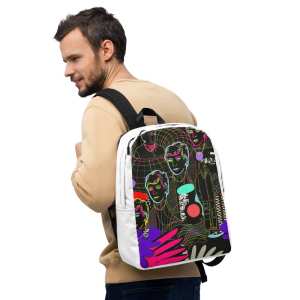 Minimalist Backpack «To the Sound of the Sirens» by Francoise Oz & Bohdan Perevertun