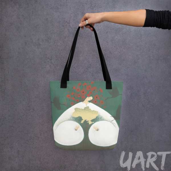 Tote bag «All in Hands» by Olya Haydamaka