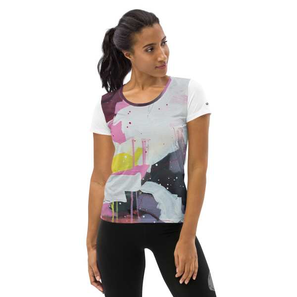 All-Over Print Women’s Athletic T-shirt «Moments» by Tanya Lytko
