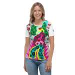 Women's T-shirt «Lips» by Liza Obukhovska