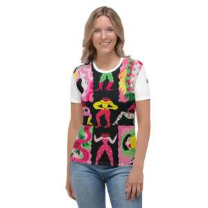 Women’s T-shirt «Legs & Lips» by Liza Obukhovska