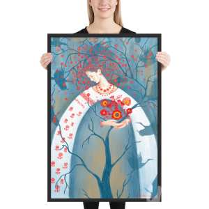 Framed poster «Tree of life» by Olya Haydamaka