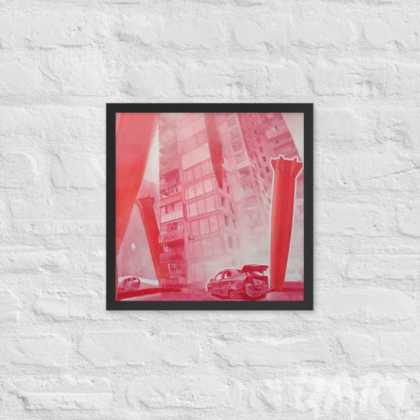 Framed poster «Mariupol» by Denys Metelin