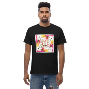 Men’s classic tee «One day we will disappear into our screens» by Francoise Oz & Bohdan Perevertun