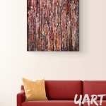 _Lost in blood streams..._ from series _Distorted..._, 2022 oil, canvas 75_60 cm