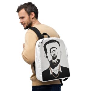 Minimalist Backpack with artwork by Francoise Oz & Bohdan Perevertun