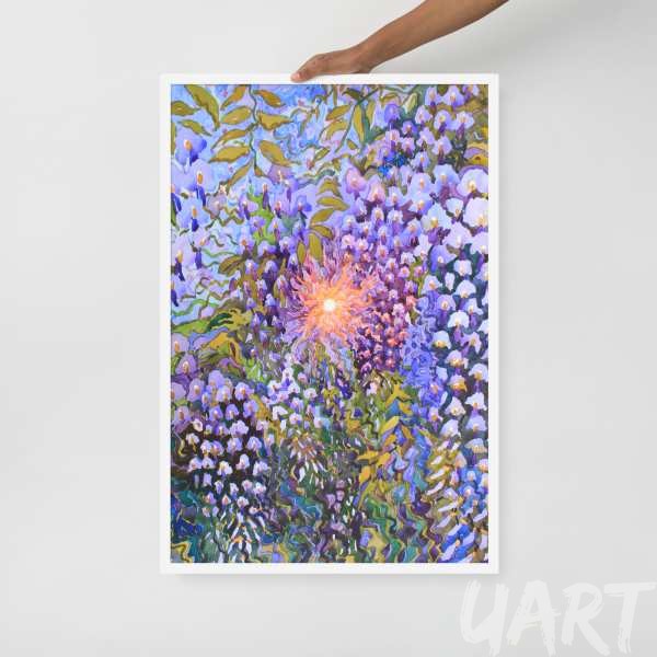 Framed poster «Wisteria» by Tanbelia