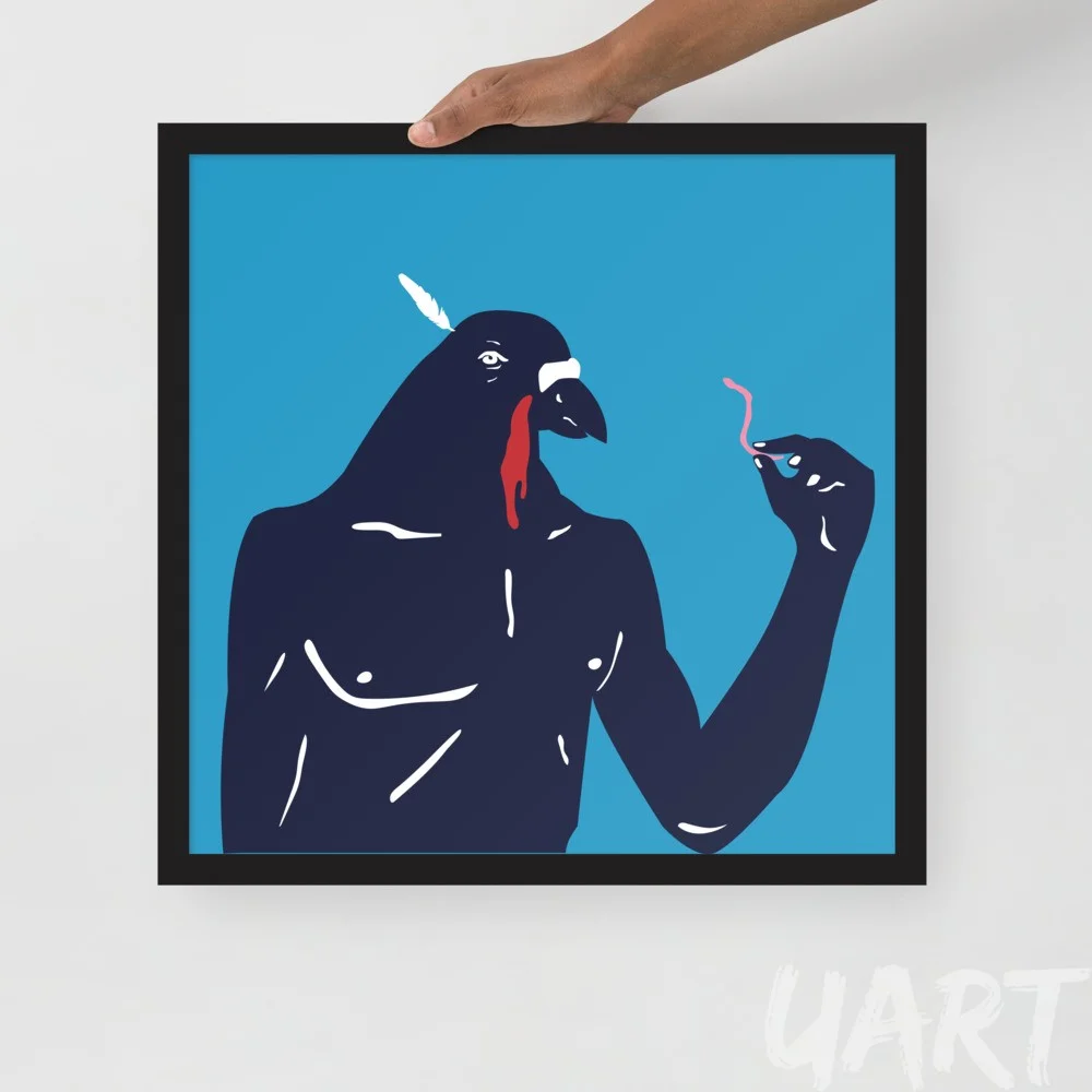 Framed poster «Pigeonman» by Arthur Soletskyi - Image 2