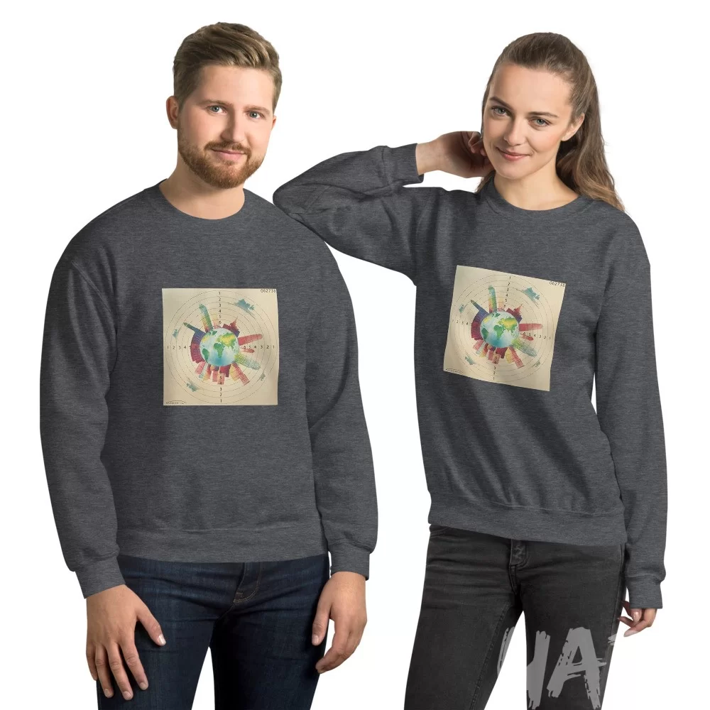 Unisex Sweatshirt «Road to 2030» by Andrii Chernovil - Image 3