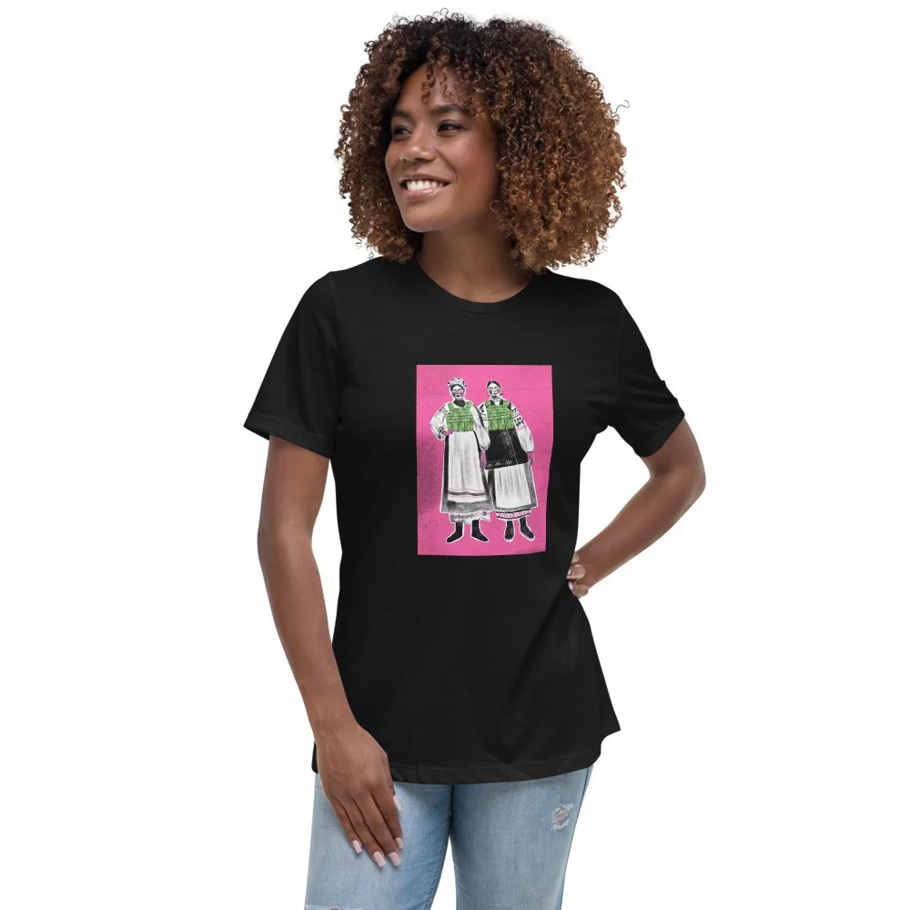 Women's Relaxed T-Shirt «Divchata» by Daria Filippova - Image 2