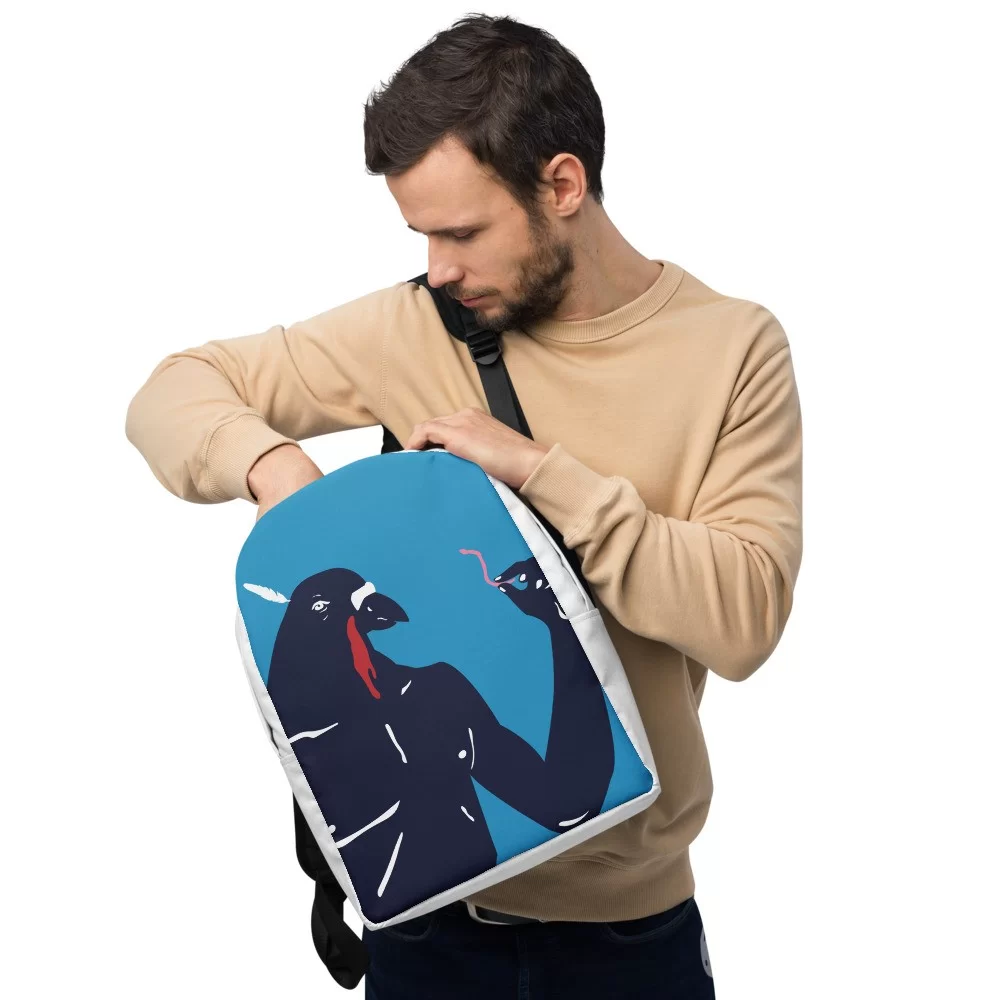 Minimalist Backpack «Pigeonman» by Arthur Soletskyi