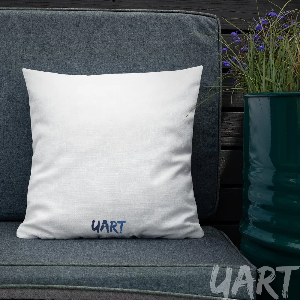 Premium Pillow «Stand with Ukrainе» by Maria Zhuravel - Image 2