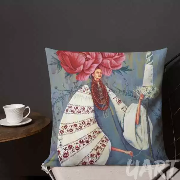 Premium Pillow «Summer dreams» by Olya Haydamaka