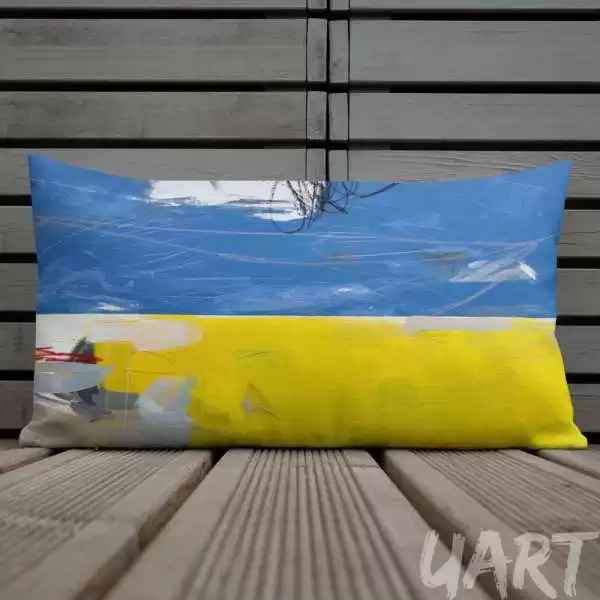 Premium Pillow «Everything will be Ukraine» by Tanya Lytko