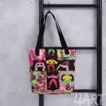 Tote bag «Legs & Lips» by Liza Obukhovska