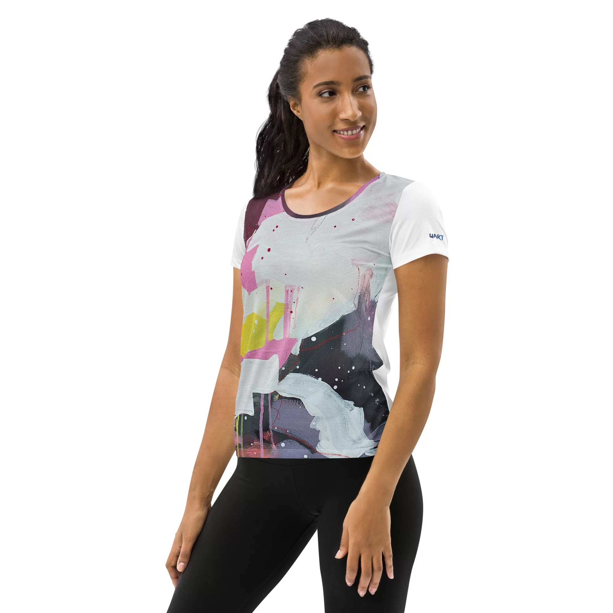 All-Over Print Women's Athletic T-shirt «Moments» by Tanya Lytko - Image 2