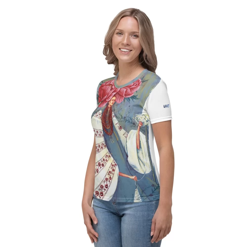 Women's T-shirt «Summer dreams» by Olya Haydamaka - Image 2