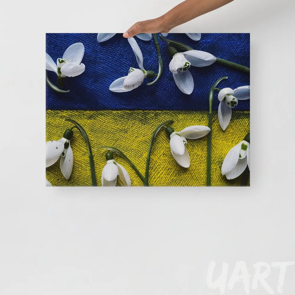 Canvas «Snowdrops of Freedom. Ukraine» by Darya Nakvakina - Image 2