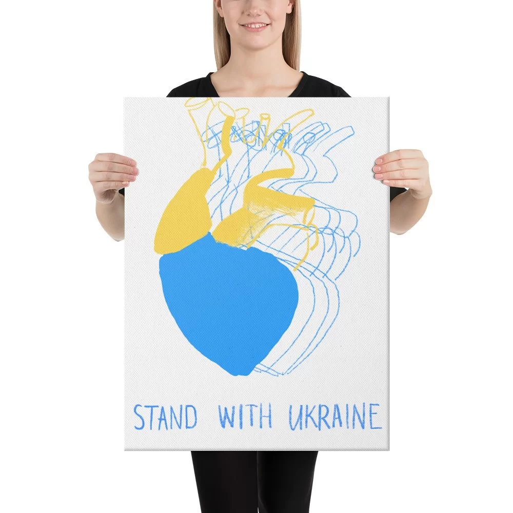 Canvas «Stand with Ukrainе» by Maria Zhuravel