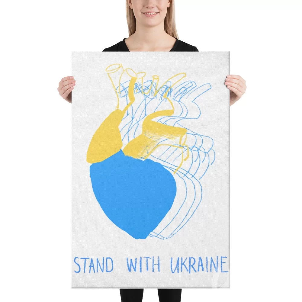Canvas «Stand with Ukrainе» by Maria Zhuravel - Image 2