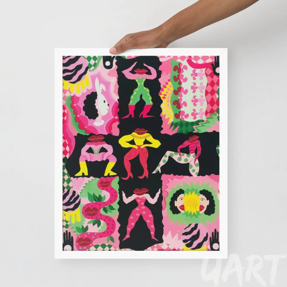 Framed poster «Legs & Lips» by Liza Obukhovska - Image 2