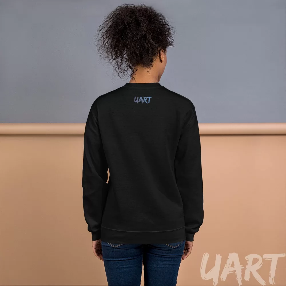 Unisex Sweatshirt «Legs & Lips» by Liza Obukhovska - Image 2