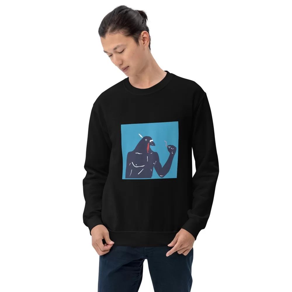 Unisex Sweatshirt «Pigeonman» by Arthur Soletskyi - Image 3