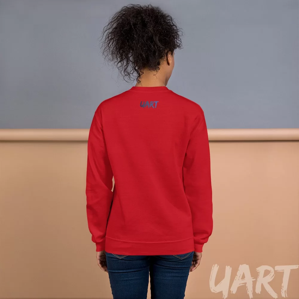 Unisex Sweatshirt «Legs & Lips» by Liza Obukhovska - Image 8