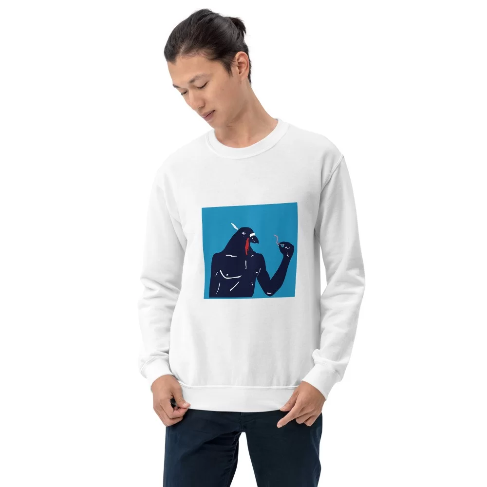 Unisex Sweatshirt «Pigeonman» by Arthur Soletskyi - Image 5