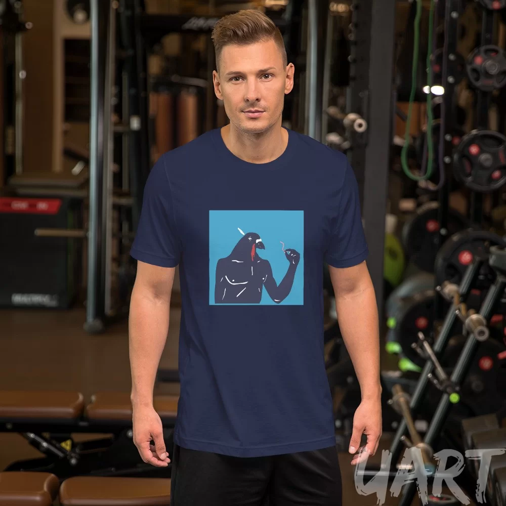 Unisex t-shirt «Pigeonman» by Arthur Soletskyi - Image 7