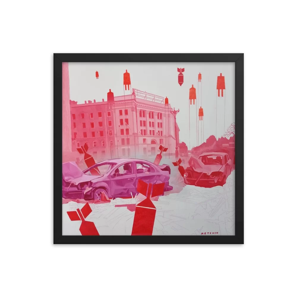 Framed poster «Kharkiv» by Denys Metelin - Image 2