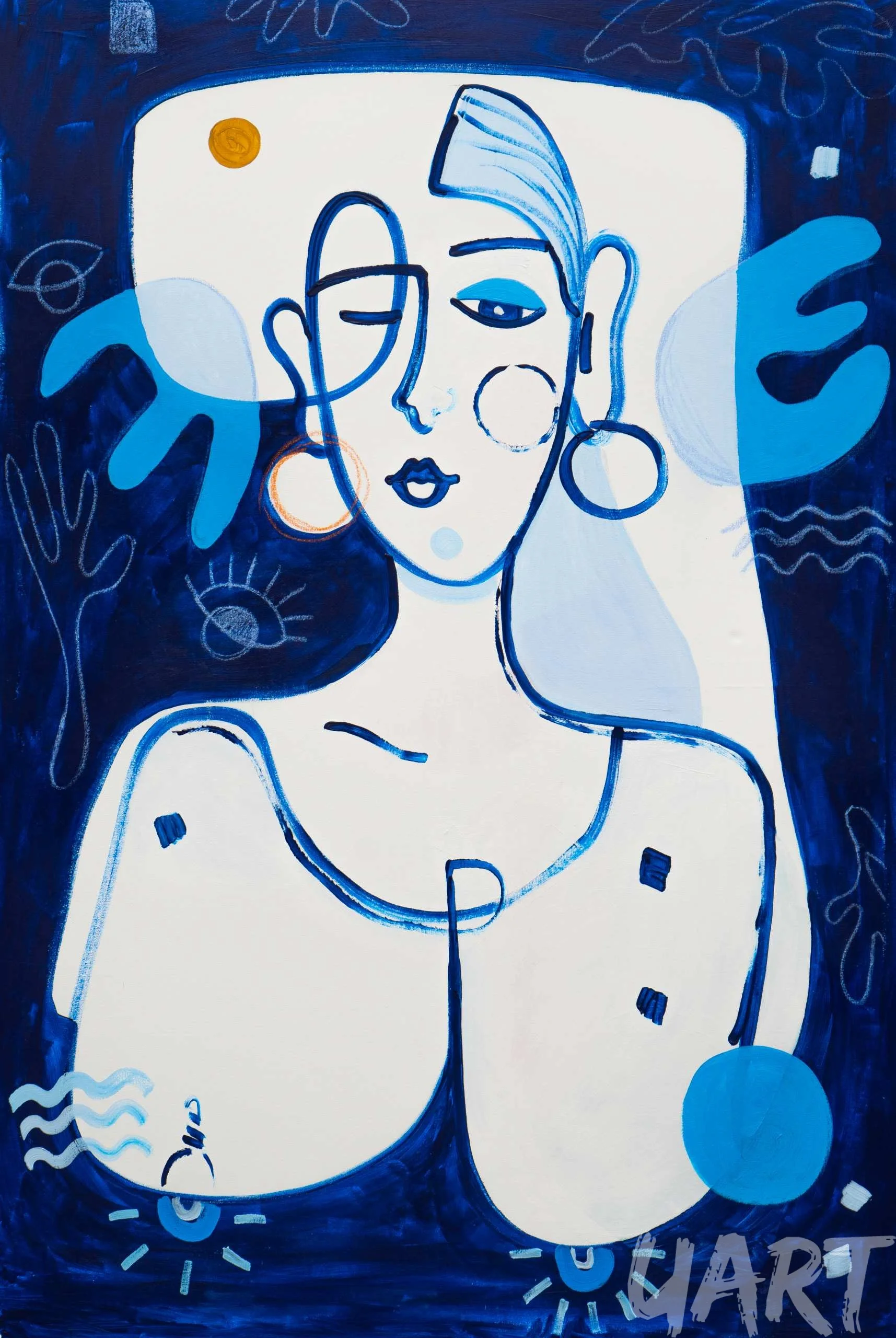 Woman in Blue Tone 1 (series)