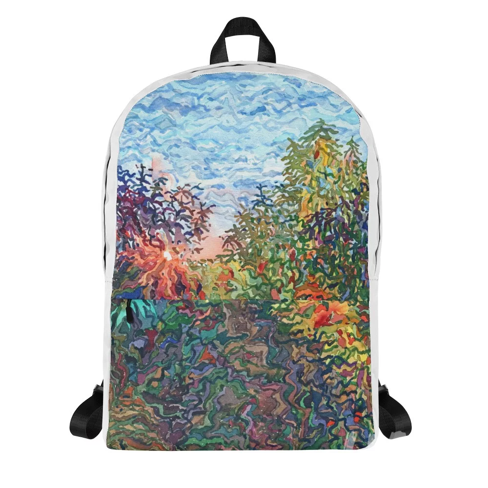 Backpack «Secret path in the garden» by Tanbelia - Image 2