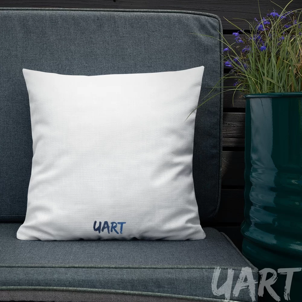 Premium Pillow with artwork «Forest around the pond» by Tanbelia - Image 2