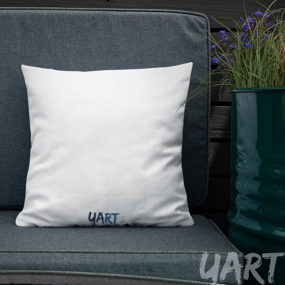 Premium Pillow «One step before takeoff» by Alona Hryn - Image 2