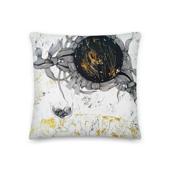Premium Pillow «Drink the Sun» by Iryna Nyavchuk