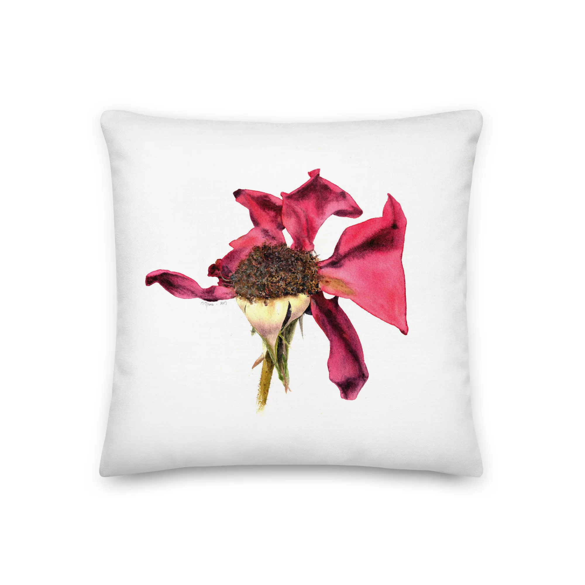 Premium Pillow «This heady aroma of the dusk Rose» by Alona Hryn - Image 3