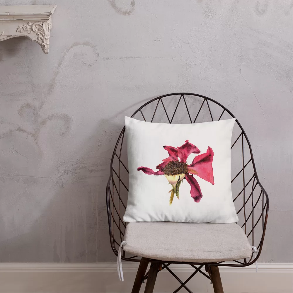 Premium Pillow «This heady aroma of the dusk Rose» by Alona Hryn - Image 4