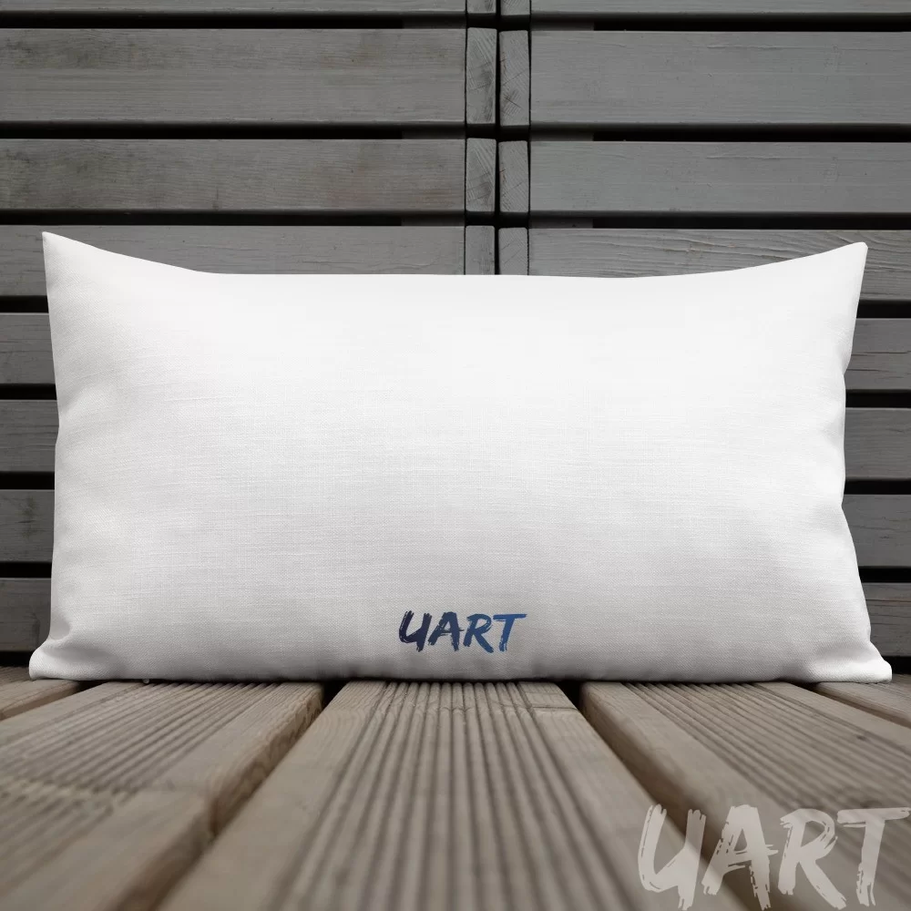 Premium Pillow with artwork «Forest around the pond» by Tanbelia - Image 4