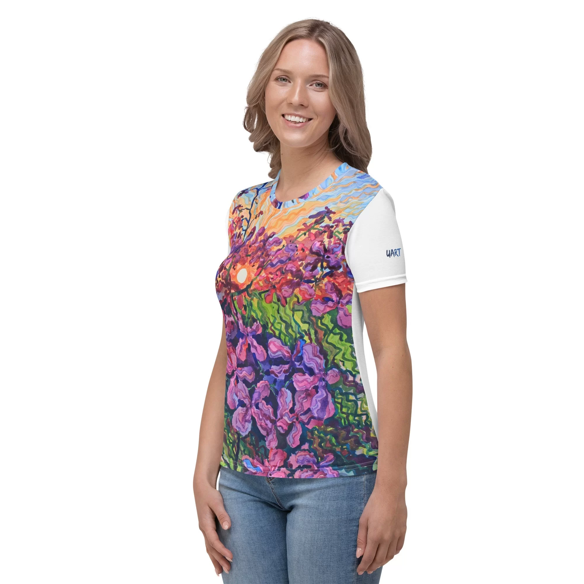 Women's T-shirt «Dames rocket» by Tanbelia - Image 2