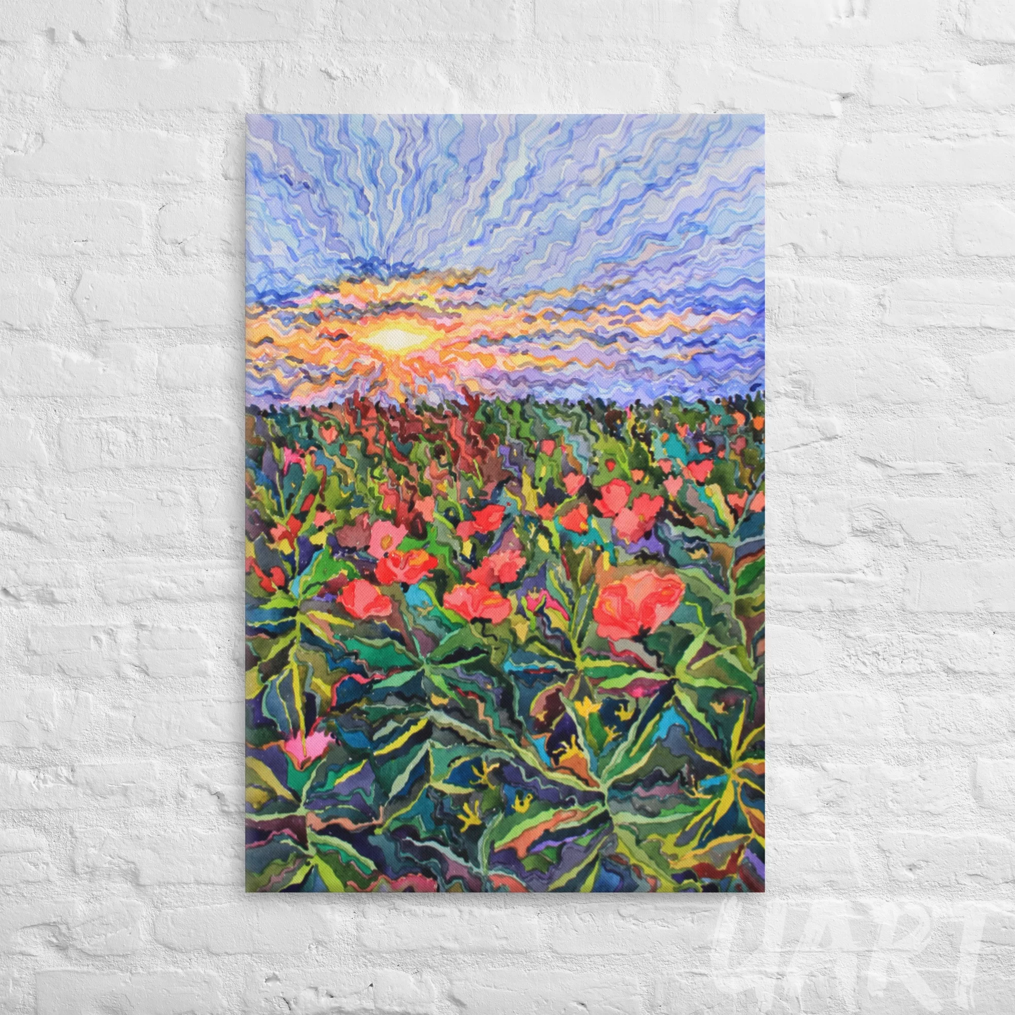 Canvas «Poppies field» by Tanbelia