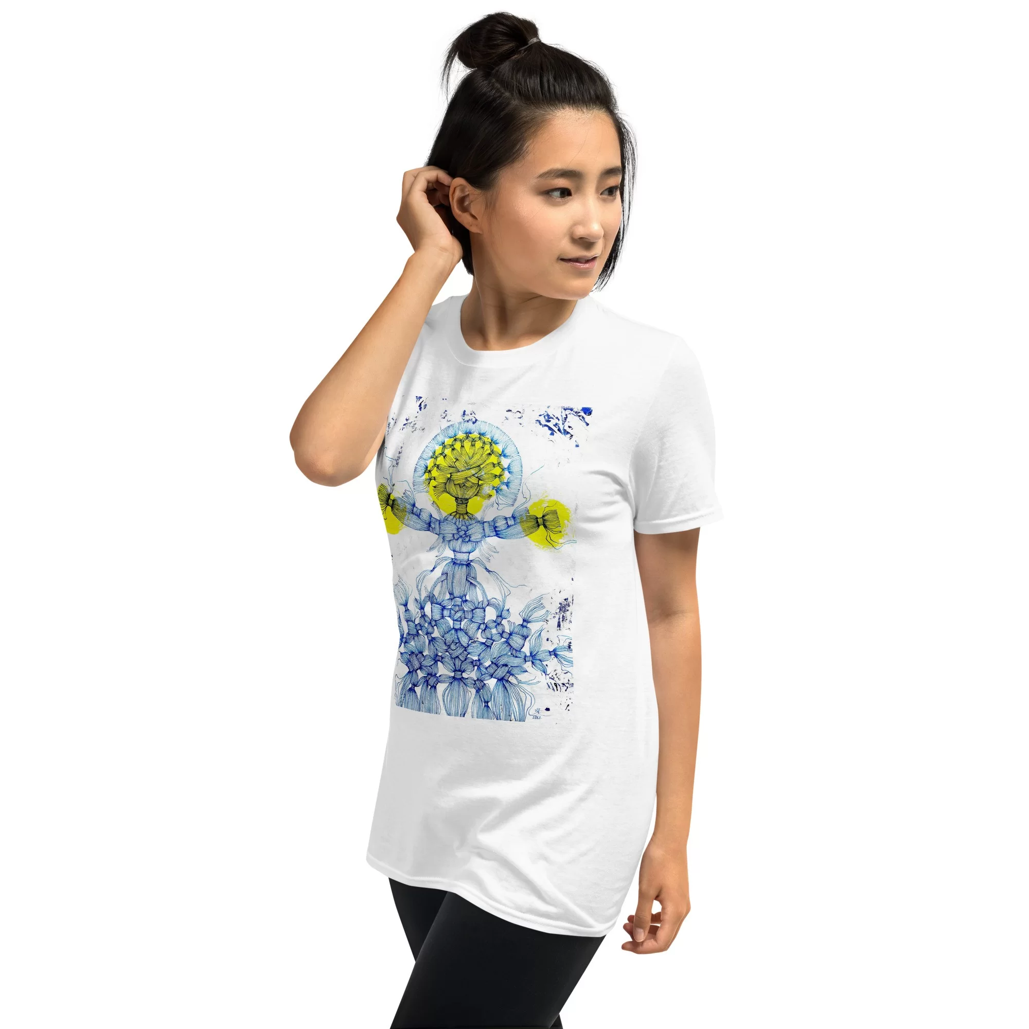 Short-Sleeve Unisex T-Shirt «Shining Maiden» by Iryna Nyavchuk - Image 3
