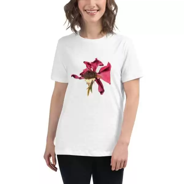 Women's Relaxed T-Shirt «This heady aroma of the dusk Rose» by Alona Hryn