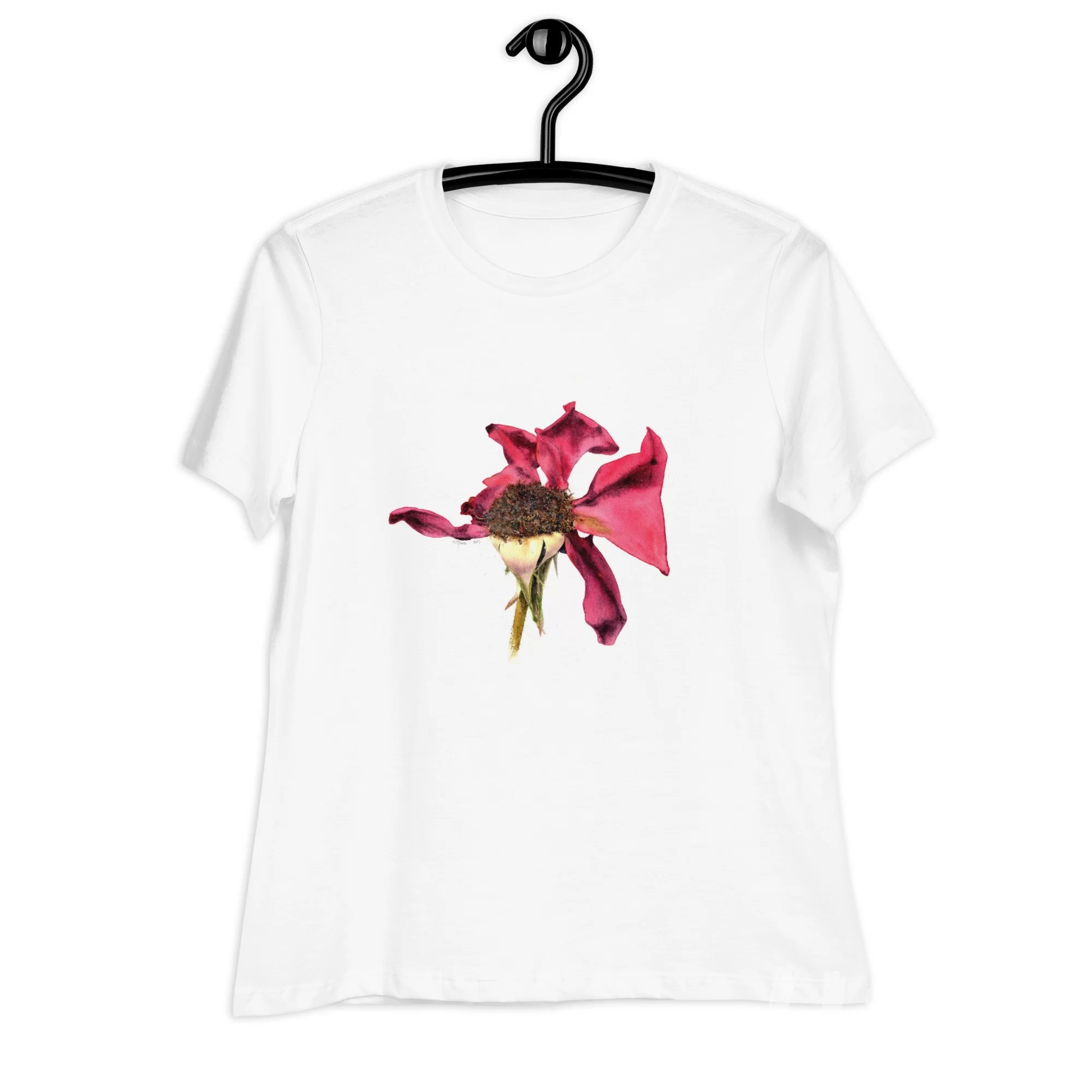 Women's Relaxed T-Shirt «This heady aroma of the dusk Rose» by Alona Hryn - Image 2